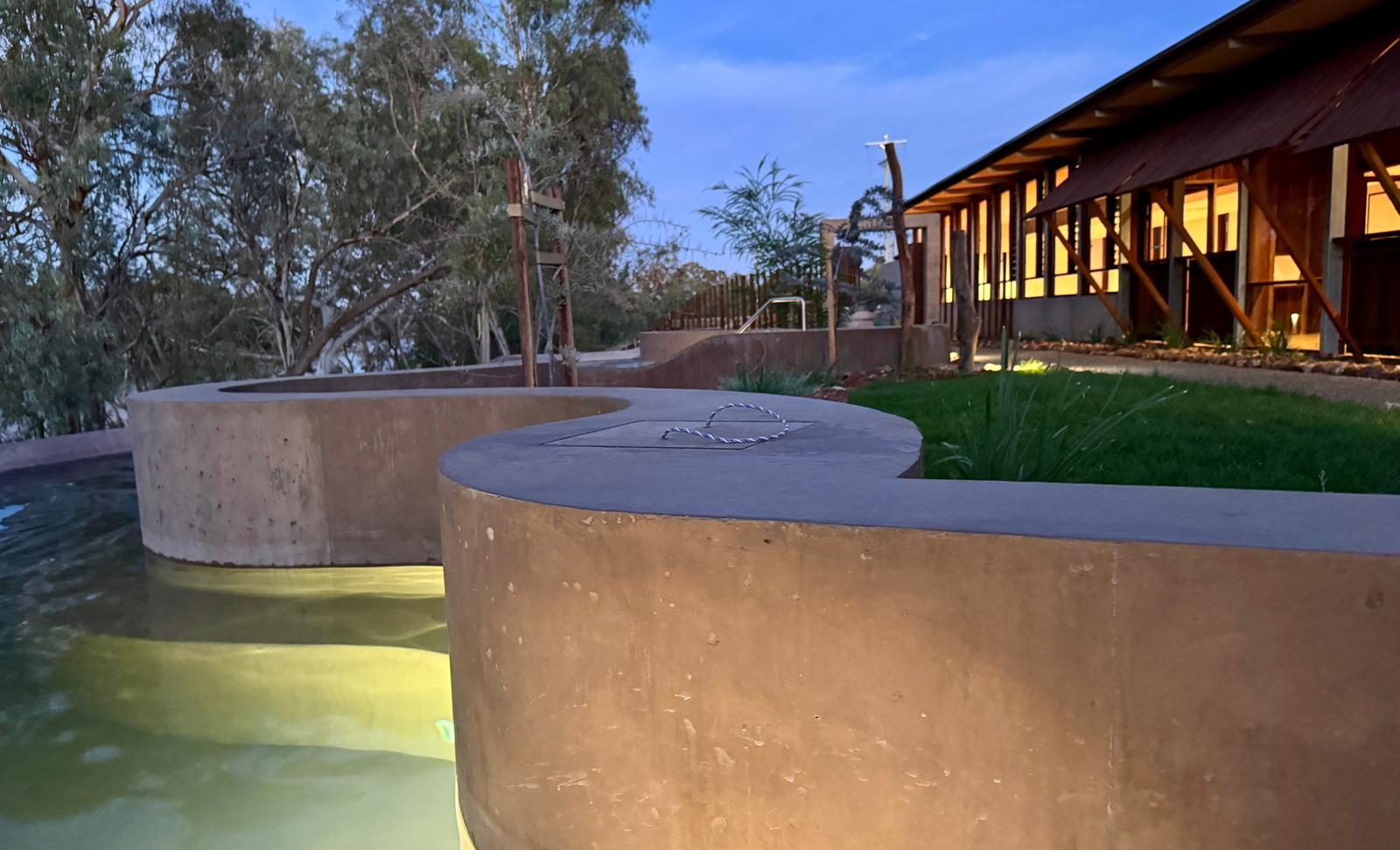 Cunnamulla Hot Springs by night Cunnamulla Hot Springs by night
