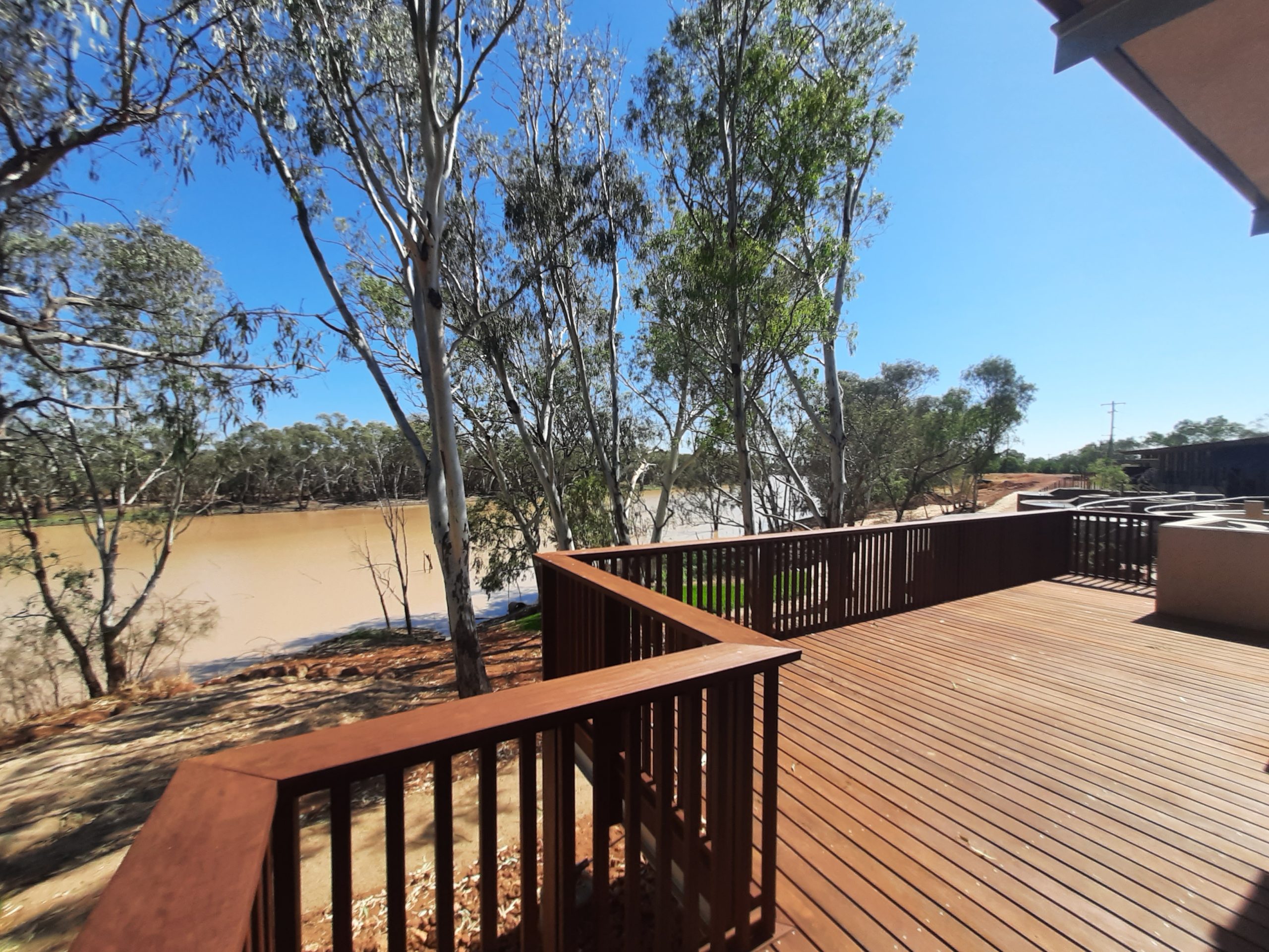 Cunnamulla Hot Springs Aerial photo of Cunnamulla Hot Springs under construction