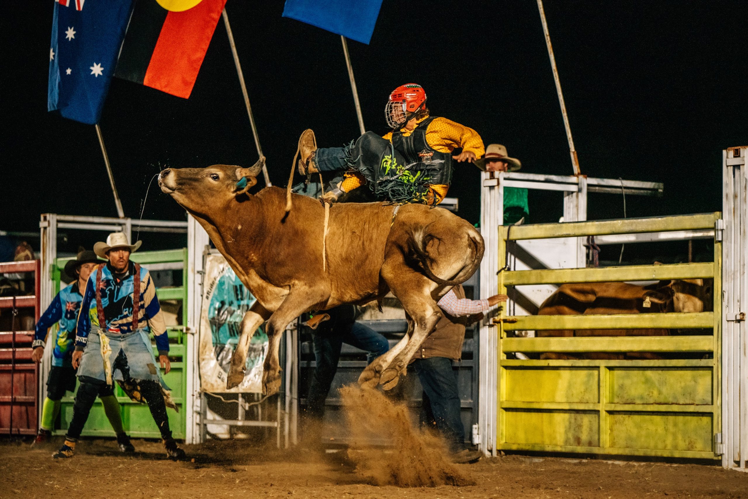 Bull Riding at the Cunnamulla Fella Roundup