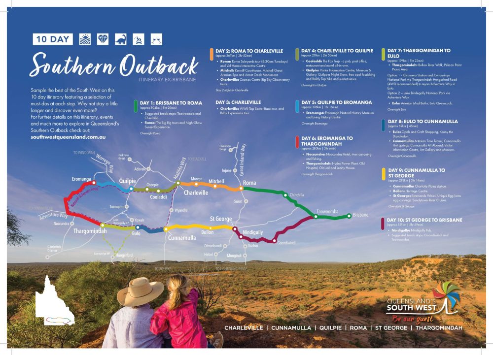 South West QLD 10 Day Itinery