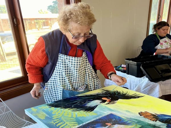 Painting at the Art Hub