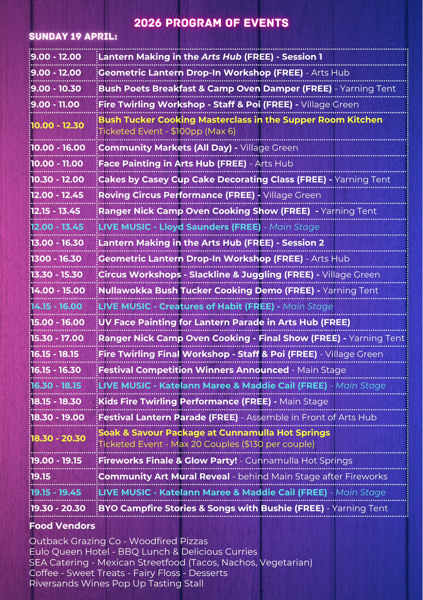 Festival Program Page 2
